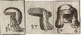 Coif; Cap with beads; Head tire; Old man's cap