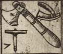 Carpenters axe; Ginnet; Auger