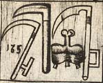 Scythe; Woodman's cleaving knife; Hoppet; Socket scythe