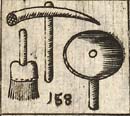 Pick hammer; Plasterer's hand brush; Plasterer's hand board