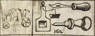Coach; Strainer; Panel awl; Pricking awl