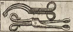 Crooked forceps; Goose bill pincers