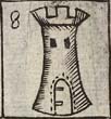 French tower with weather cock