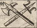 Yarthing hook or fork; Bill