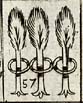 Three Palm or Cypress trees