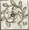 Rose with sprig embowed