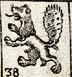 Lion with peacock's tail