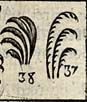 Three piles of grass or blades; Bunch of Sages